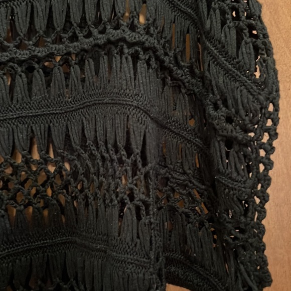 CACHE CROPPED OPEN KNIT SWEATER - Picture 4 of 8